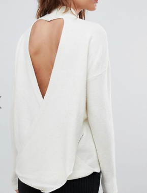 Micha Lounge – Pull avec dos croisé effet drapé