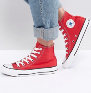 Converse – Chuck Taylor – Baskets montantes – Rouge