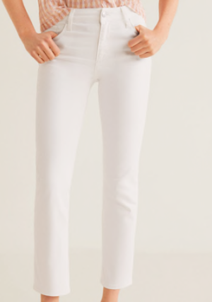 Jean straight BLANC Mango