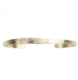 BRACELET JONC L’ESPRIT – DEMI-JONC FIN DORÉ &  lovely day bijoux