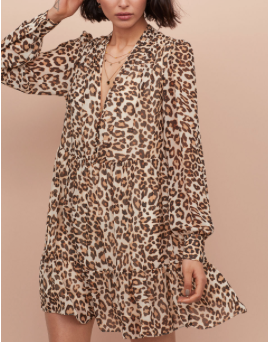 Robe à manches bouffantes h&m