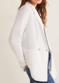 Veste de costume lin blanche mango