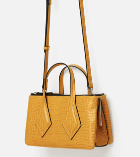 MINI SHOPPER AVEC FERMOIR PORTE-MONNAIE GRAVÉ zara