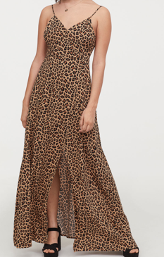 Robe maxi à encolure en V h&M