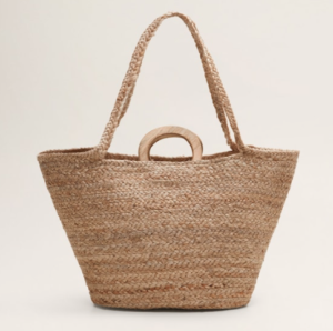 Sac shopper tressé PANIER MANGO