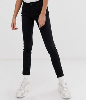 Noisy May – Jean sculptant à taille haute – Noir