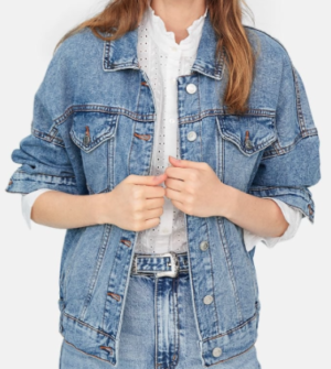 Veste en denim taille élastique Limited Edition stradivarius