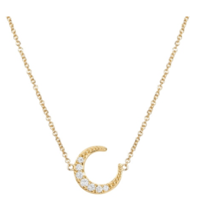 Celeste Moon Necklace ELIZABETH STONE JEWELRY