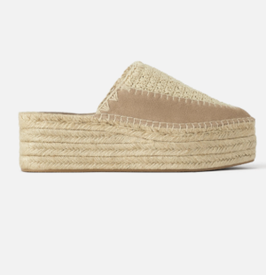 CROCHET WEDGES zara