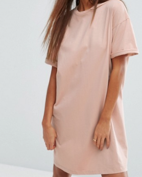 ASOS DESIGN – Ultimate – Robe t-shirt avec manches à revers