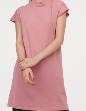 robe en jersey rose h&m