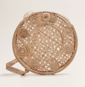 Sac rond en rafia mango