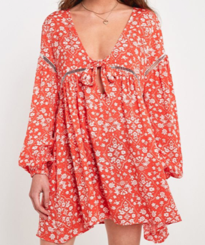 MINKPINK – Robe courte Babydoll Delilah à imprimé floral urban outfitters