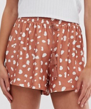 ASOS DESIGN – Short texturé à taille froncée avec imprimé dalmatien