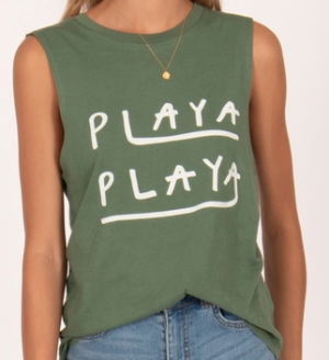 SUMMER KISSED MUSCLE TEE amuse society