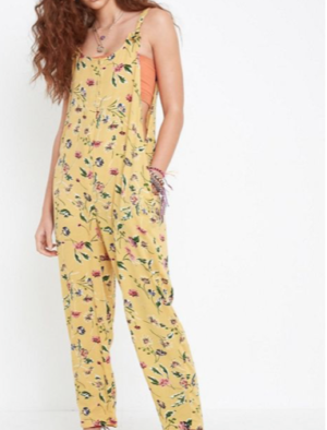 UO Floral Print Jumpsuit