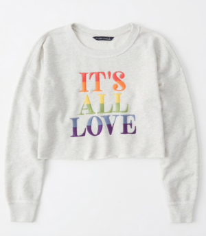 sweat it’s all love abercrombie & fitch
