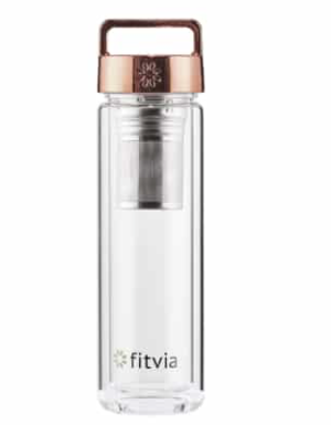 Rose Gold Thermo Bottle FITVIA