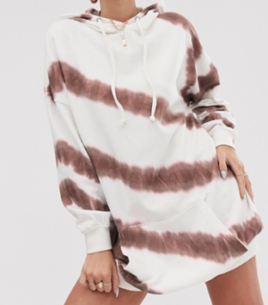 Public Desire X Lissy Roddy – Robe hoodie oversize effet tie-dye
