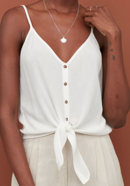 Caraco avec détail noué H&M