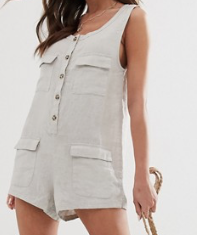 Rhythm – Postiano – Combishort en lin – Sable