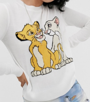 Disney The Lion King x ASOS DESIGN – Pull en maille avec Simba et Nala