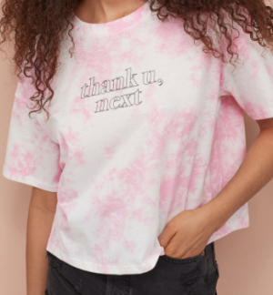 T-shirt avec texte imprimé TIE AND DYE H&M