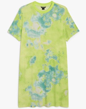 Tie dye t-shirt dress MONKI short