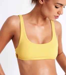 MAILLOT DE BAIN 2 PIÈCES JAUNE AVEC ANNEAUX PALCO RING & NALTA RING banana moon