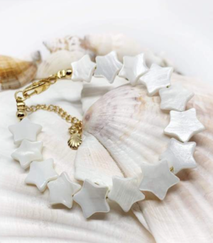 Pompons et Coquillages Bracelet RIO