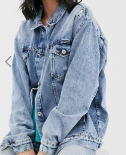 We The Free by Free People – Ramona – Veste en jean coupe masculine