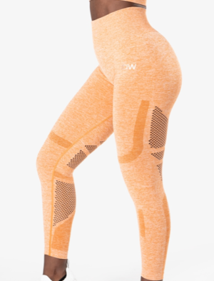 QUEEN MESH 7/8 TIGHTS YELLOW MELANGE ICIW