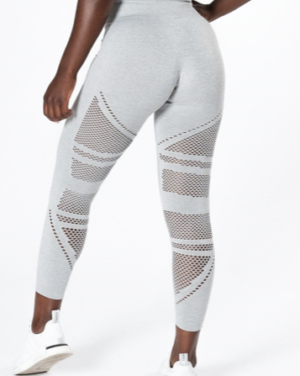 QUEEN MESH 7/8 TIGHTS V2 LIGHT GREY MELANGE ICIW