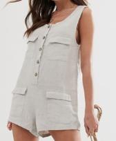 Rhythm – Postiano – Combishort en lin – Sable