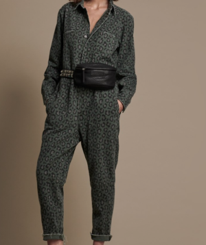 LEOPARD NIGHT CRAWLER PARADISE UTILITY JUMPSUIT ONE TEASPOON