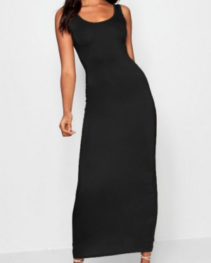 ROBE MAXI NOIR BOOHOO