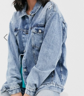 We The Free by Free People – Ramona – Veste en jean coupe masculine