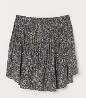 Jupe plissée imprimés h&m