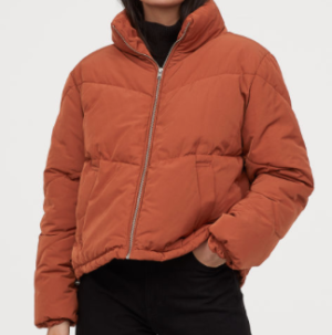 doudoune oversize terracota h&m