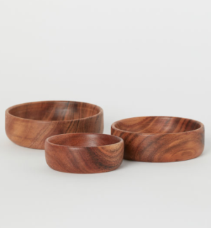 bols en bois h&m home