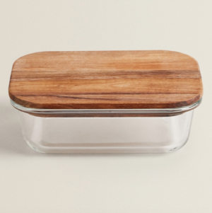 RÉCIPIENT HERMÉTIQUE EN VERRE (600 ML) zara home