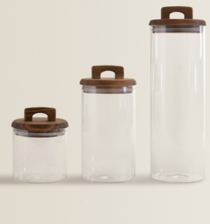 POT DE RANGEMENT couvercle bois zara home