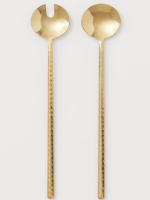 Couverts à salade en métal