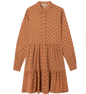 RÉF. 2370/800-V2020 Robe chemisier à volants stradivarius