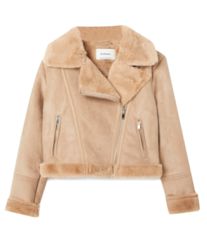 Stradivarius – Blouson aviateur court – Beige