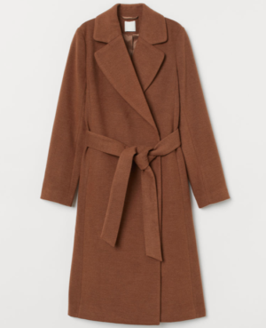 Manteau avec ceinture à nouer H&M