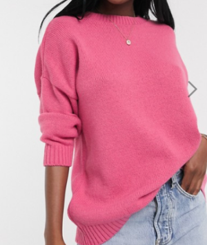 ASOS DESIGN – Pull oversize ras de cou à maille épaisse