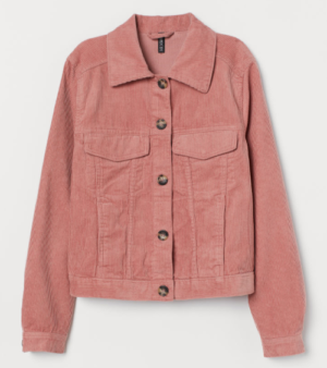 Veste en velours côtelé ROSE H&M