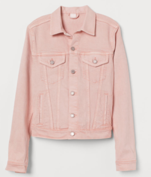 Veste en jean rose H&M