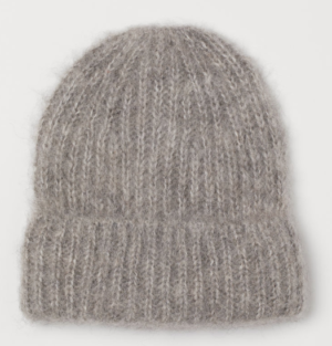 Bonnet en laine mélangée GRIS H&M